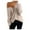 Beige, variant on GigrtiJin Plus Size Tops for Women Long-Sleeved Casual V-Neck Pullover Top Solid Color Basic Loose Shirt Blouse