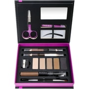 SHANY Brow Chicka Brow Eyebrow Set - 17 Piece Eyebrow Makeup Kit with Brow Powder, Brow Gel, Dual Ended Pencils, Stencils, Scissors, and Tweezers - All Hair Colors
