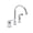 Chrome, variant on Single Control Kitchen Faucet with Side Sprayer- Huntington Brass