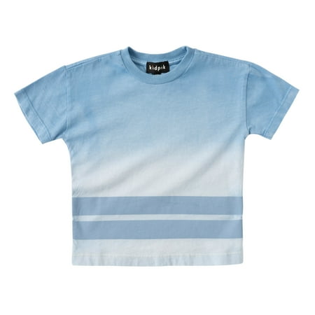 

KIDPIK Boys Short Sleeve Dip Dye Stripe T-Shirt Size: 12 Months - L (12)