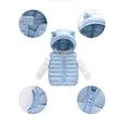 thumbnail image 4 of Esaierr Boys Girls Warm Puffer Down Vest for Toddler Baby Lightweight Bear Ears Hooded Sleeveless Cotton Jacket for 1-5Y, 4 of 5