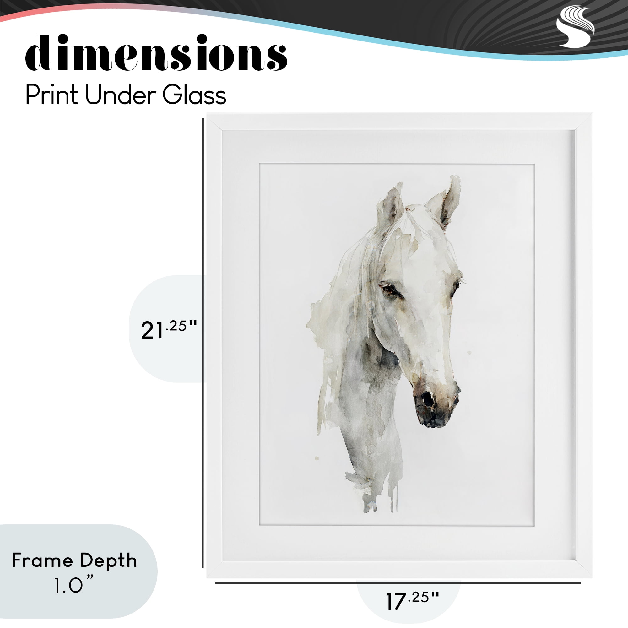 Stupell Industries Soul Of The Prairie White Framed Print Under Glass, design by Svetlana Aleynikova