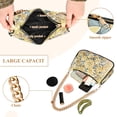 thumbnail image 4 of Elegant Flowers Yellow Women Handbags Shoulder Bag Cross Body Bag with Crossbody Strap Hobo Bags Chain Strap, 4 of 7