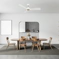 thumbnail image 4 of 52" DC Motor Smart Ceiling Fan with Remote No Light for Bedroom Living Room White and Gold, 4 of 5