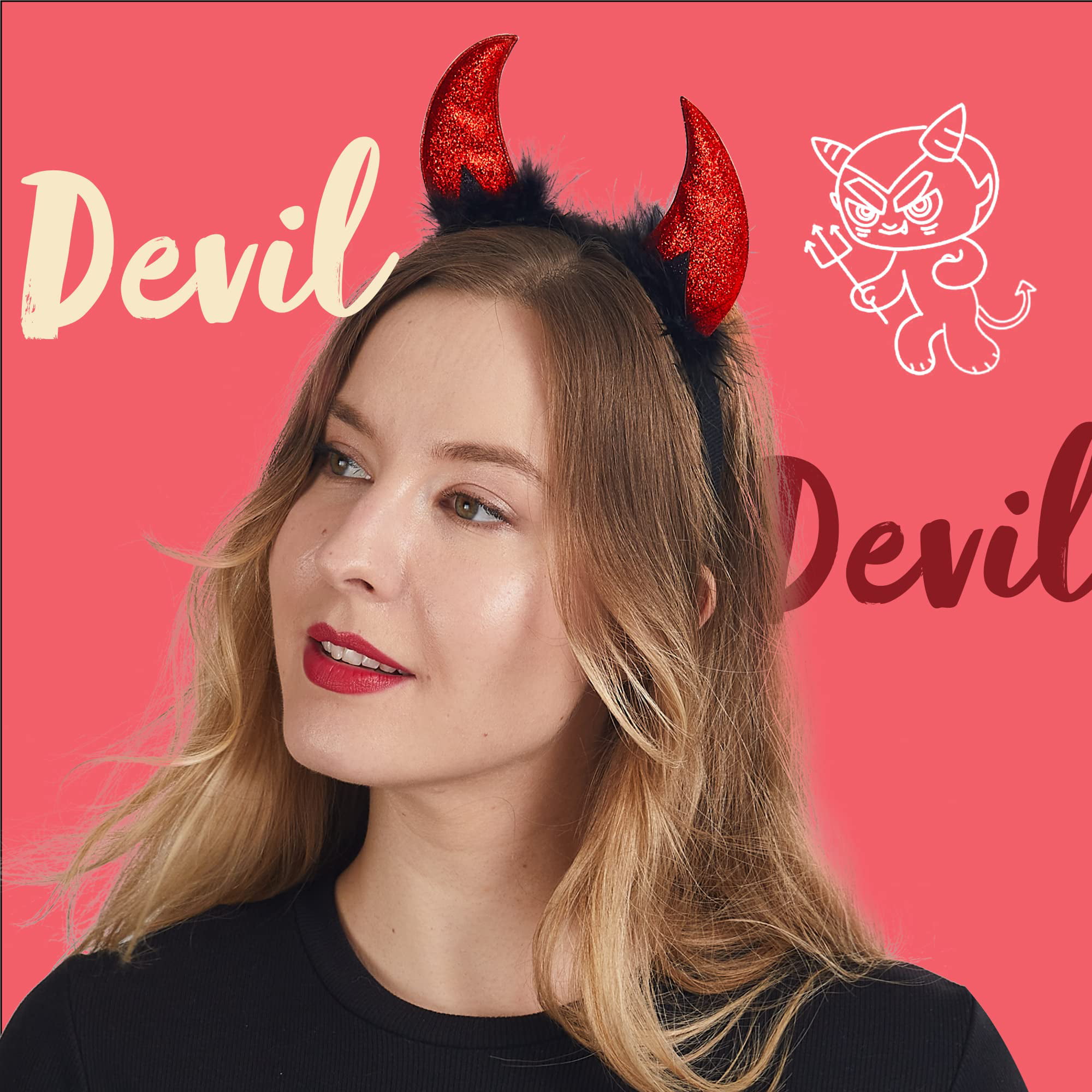Devil Horns Headband Red - Champion Party Supply