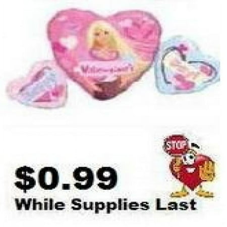Barbie Heart Cluster Happy Valentine's Day 33" Latex Balloon