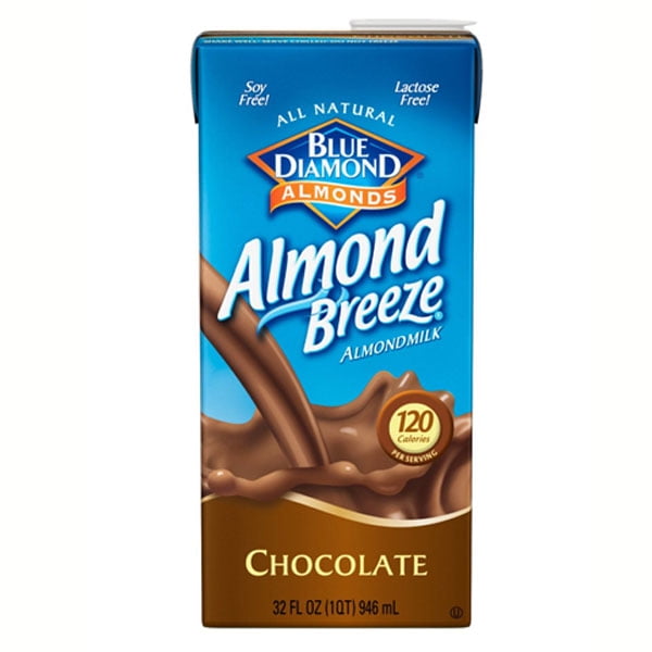 Blue Diamond Almond Breeze Chocolate Almond Milk 32 oz Tetra Packs