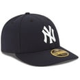 thumbnail image 2 of Men's New Era Navy New York Yankees Authentic Collection On-Field Low Profile 59FIFTY Fitted Hat, 2 of 4