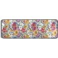 thumbnail image 6 of SKYSONIC 2X6 Feet Colorful Floral Runner Rug with Rubber Backing, Spring Summer Flowers Non Slip Entryway Rug Runner Washable Soft Area Rug Carpet for Hallway Bedroom Kitchen Decor, 6 of 6