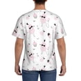 thumbnail image 3 of Bixox Men's Cute Poodle Dog Printed Short Sleeve Skinny Athletic T-Shirt, 3 of 6