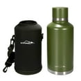 thumbnail image 1 of Generic Bouteille d'Eau Isolée en Acier Inoxydable à Double Paroi 2L Vert Armée avec Sac de Transport, 1 of 7