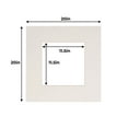 thumbnail image 3 of Textured White Acid Free 20x20 Picture Frame Mats with White Core Bevel Cut for 12x12 Pictures -, 3 of 4