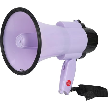 20W Portable Megaphone Bullhorn Speaker with Bottle Opener & Alarm Siren Projection Range Up to 600 Square Yards for Recording, Outdoor Events and Crowd Management