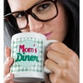 thumbnail image 2 of 3dRose, Moms Diner on aqua. Retro hot pink turquoise teal blue 1950s style 50s fifties kitchen Mothers day, 15oz Mug, 2 of 7