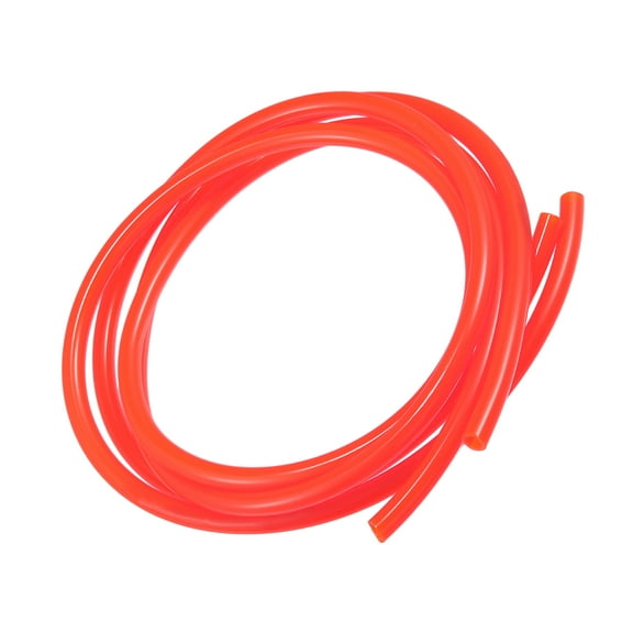 Unique Bargains 2pcs Fuel Vent Line Hose 0.2"x39" 5mm x 1m Gas Line Petrol Hose Tube Universal for ATV Dirt Bike Orange