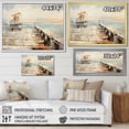 thumbnail image 4 of Designart "Memories of the Weathered Pier II" Landscapes Floater Framed Canvas Wall Art, 4 of 7