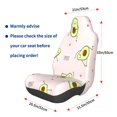 thumbnail image 3 of Wukai Avocado Doing Sport Yoga Full Set Car Seat Covers with Soft Padding Universal Auto Front Seats Protector and Cushion Mat, 3 of 5