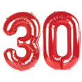 thumbnail image 1 of Globo digital Kelfuoya 30, número 30, lámina de mylar, color rojo, 1 m, 1 of 5