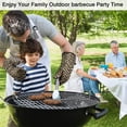 thumbnail image 3 of Brown and Black Leopard Print Kitchen Oven Mitt and Pot Holder Sets 2 Pcs for Baking, Cooking and Grilling, Heat Resistant Up To 392 °F, 3 of 7