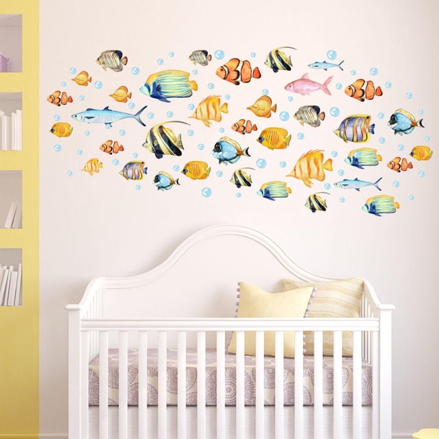 de pared fácil de aplicar, diseño de pequeño, impermeable, decoración artística, papel tapiz de PVC para escuela, oficina, dormitorio,