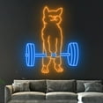 thumbnail image 3 of Handmadetneonsign Cat Do Gym Neon Sign, Cat Led Sign, Cat Neon Light, Animal Led Light, Gym Decor, 3 of 5