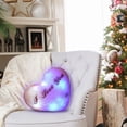 thumbnail image 3 of Nmdmisc Heart Pillow,Soft Heart Love Shaped LED Pillow,Cute Glowing LED Pillow Light Up Room Decorative Throw Pillow Heart Plush Cushion for Couch Bed Chair Home Office Valentine's Day Gift (B), 3 of 5