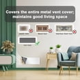 thumbnail image 7 of GoXteam Magnetic Vent Covers, 2Pack Pockets for Complete Seal, 5.5" X 12" (White) for Floor, Wall, or Ceiling Vents and Air Registers, for RV, Home HVAC and AC Vents, 7 of 7