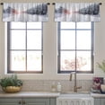 thumbnail image 3 of LALILO Kitchen Curtain Valance Winter Road Forest Road Rod Pocket Window Curtain 52"x 18" Set of 2, 3 of 5