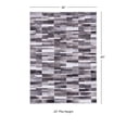 thumbnail image 3 of Contemporary Home Living 3' x 5' Linear Patchwork Area Throw Rug - Gray and Cream, 3 of 7