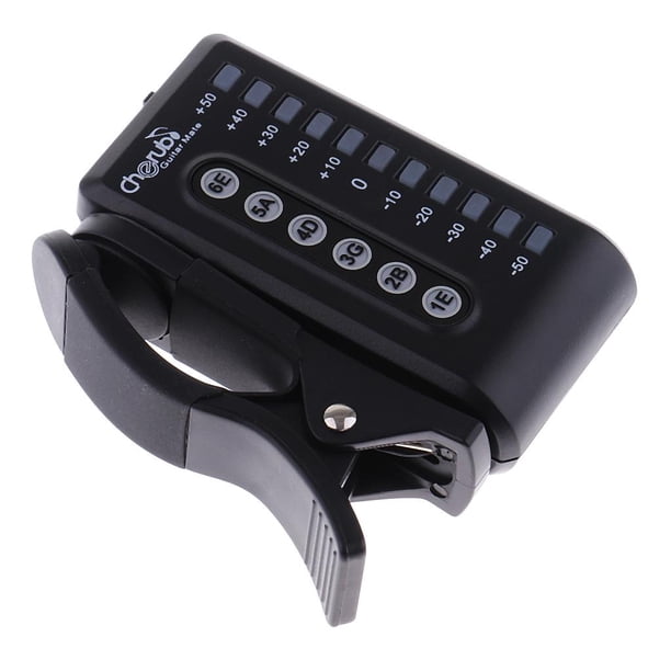 Wst- Sintonizador De Guitarra Con Clip Para Piezas De Guitarra Eléctrica Acústica Accesorios para Instrumentos Musicales de Color Negro Gloria Afinador de guitarra eléctrica acústica