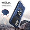 thumbnail image 6 of Compatible Case for Nokia G400 5G Case w/Tempered Glass Screen Protector [Military Grade] Ring Car Mount Kickstand Shockproof Hard Phone Case - Blue, 6 of 7