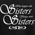 thumbnail image 3 of CafePress - Sisters Women's Dark Pajamas - Women's Short Sleeve Print T-Shirt and Pants Dark Cotton Pajama Set, 3 of 7