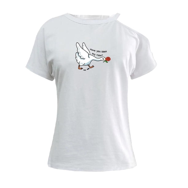 Camiseta suave y ligera de manga corta a la moda para ir de compras, viajar, senderismo XL Yuyangstore Camiseta para mujer