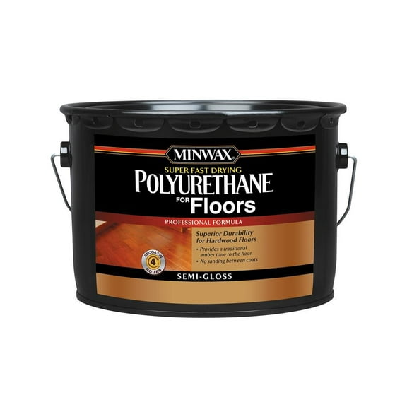 Minwax Interior Oil-Base Semi-Gloss Clear Wood Floor Polyurethane - 2.5 gal.