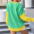 thumbnail image 5 of RQYYD Womens Sweatshirt Casual Long Sleeve Crewneck Pullover Sweatshirts Fall Fashion Clothes 2024 Vintage Outfits for Women Tunic Tops, 5 of 6