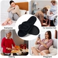 thumbnail image 3 of Ecetana Open Toe House Slippers for Women Memory Foam Bedroom Slippers Cozy Indoor House Shoes, 3 of 8