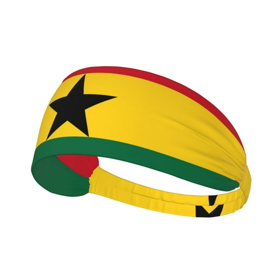 Ghanaians-Flag Sports Headbands Sweatbands Non Slip Sweat Bands Athletic Workout Fashion Wide Hair Bands For Men Women