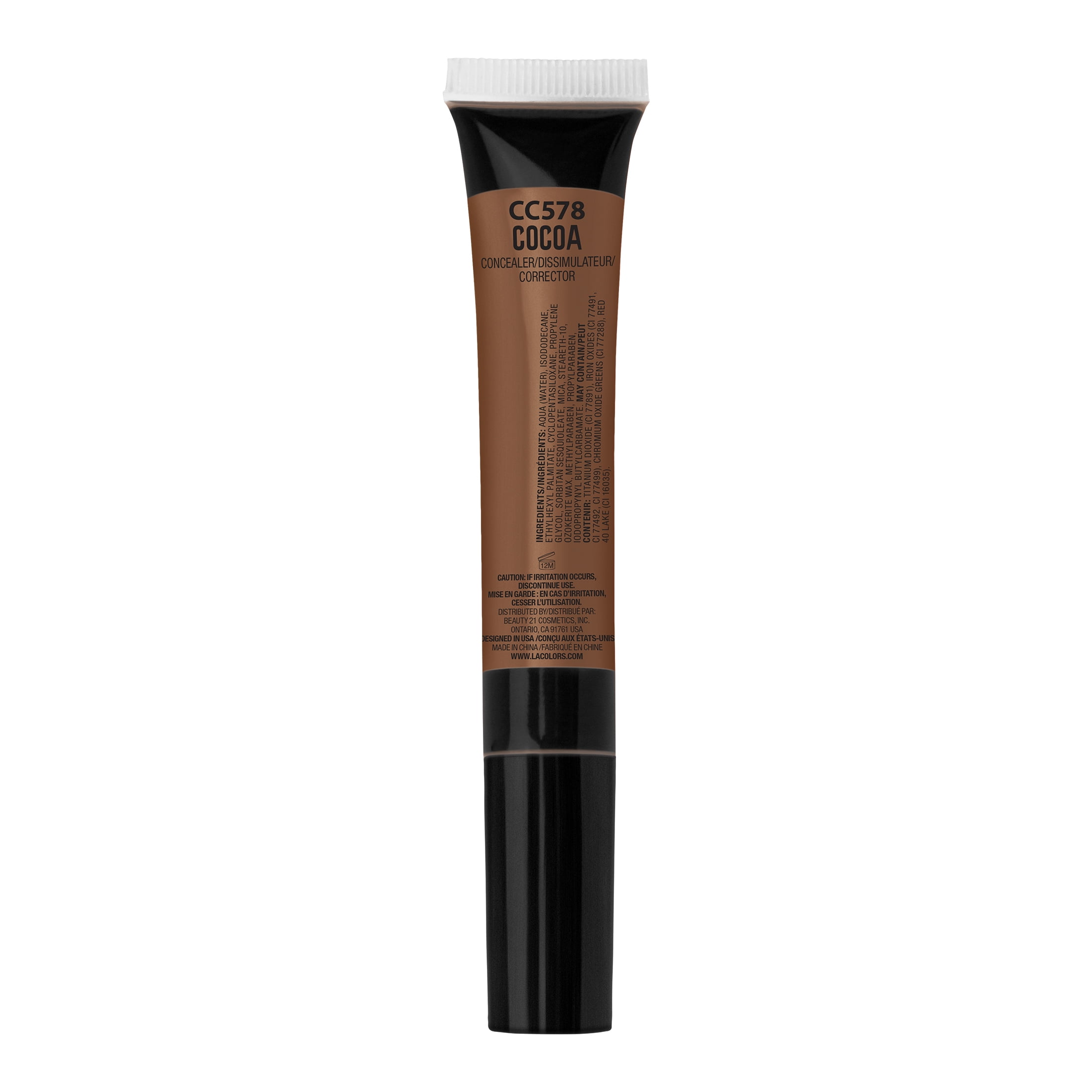 L.A. COLORS Concealer High Coverage, Conceal it, Cocoa, 0.42 oz