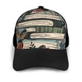 thumbnail image 3 of Yiaed Vintage Art Butterfly Flower Print Baseball Cap Dad Hat Polo Style Plain Blank Adjustable Size, 3 of 5