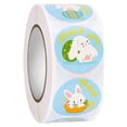 thumbnail image 2 of Kids Stickers,Easter Rabbit Eggs Cartoon Decoration Sticker Sticker Holiday Atmosphere Decoration Removable 500pcs/roll, 2 of 7