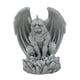 thumbnail image 5 of Estatua de jardín con luz solar, escultura de gárgola, adorno gótico resistente a la intemperie. Gris, 5 of 9