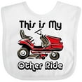 thumbnail image 3 of Inktastic Mower My Other Ride Boys or Girls Baby Bib, 3 of 4
