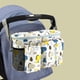 thumbnail image 1 of Bolsa Organizadora para Cochecito, Bolsillos con Cremallera, Estabilidad, Fácil Instalación con Portavasos, Multifuncional, Desmontable, Ajustable Par EstiloC Macarena Organizador de cochecito, 1 of 8