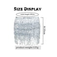 thumbnail image 4 of Women Sequin Tassel Tutu Skirt Rave Fringe Belly Dance Hip Scarf Wrap Skirt Club Mini Skirt Green, 4 of 6