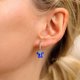 thumbnail image 3 of Pendientes de aro para las mujeres de la moda de joyería de cobre con cristales de colores Elegante Dainty Everyday Wear Accesorios de moda Idea, 3 of 3
