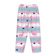 thumbnail image 5 of Xecao Flamingo1 Women's Straight Lounge Pajama Pants: The Epitome of Relaxed Sleepwear, 5 of 9
