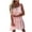 Pink, variant on IROINNID Women's Sleeveless Empire Dress Round Neckline Summer Off-Shoulder Mini Dress Princess Dress Regular Dress