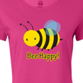 thumbnail image 4 of Inktastic Bee Happy Women's T-Shirt, 4 of 5