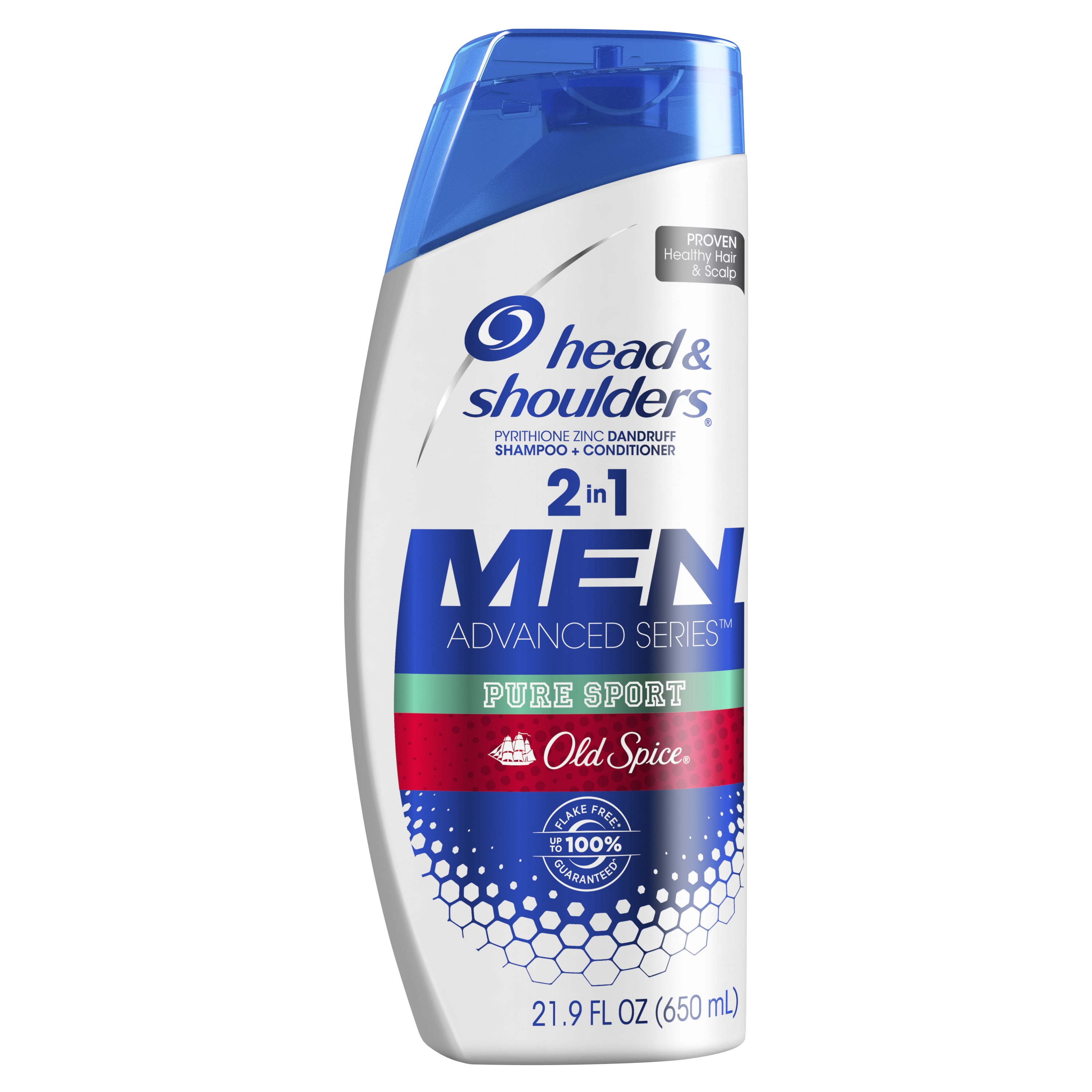 Head and Shoulders 2 in 1 Shampoo, Old Spice Pure Sport, 21.9 oz