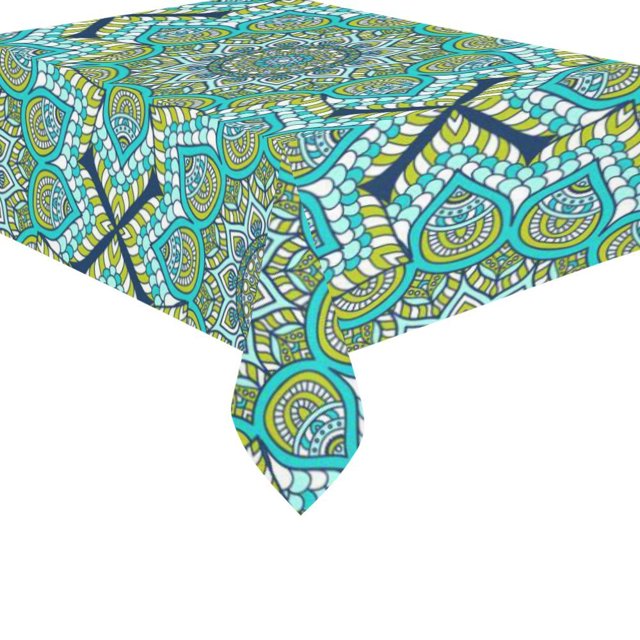Mantel de diseño de Paisley ABPHQTO con mandala de arte indio 150x210 cm